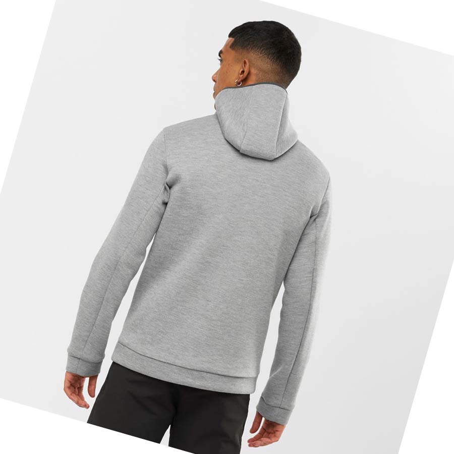 Salomon ESSENTIAL XWARM HYBRID Erkek Kapüşonlu Sweatshirt Yeşil | TR 3215HAP